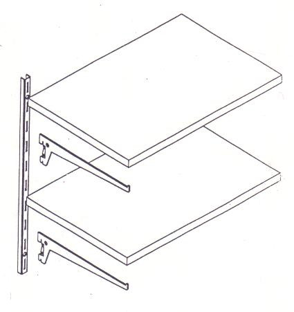 Szerszámtartó állványhoz polc 35cm 2db konzollal