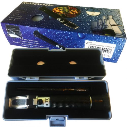 Refractometer alkohol 0-80 V/V %